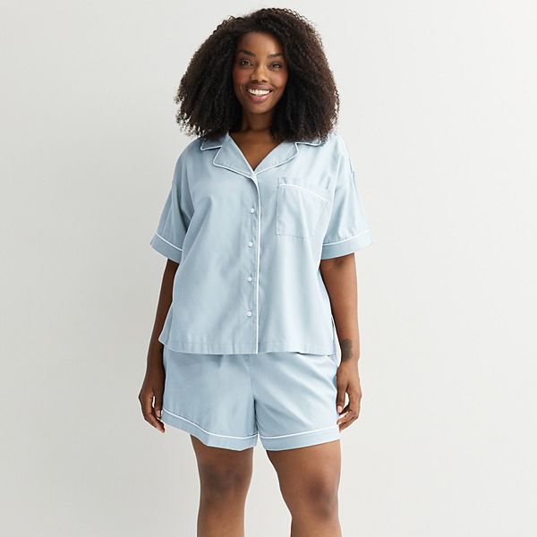 Пижамный комплект Plus size из двух частей: топ с вырезом и шорты Sonoma Goods For Life, Peri Cream
Пижамный комплект Plus size из двух частей: топ с вырезом и шорты Sonoma Goods For Life, Peri Cream