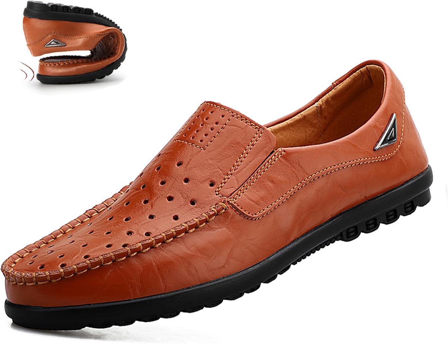 Мужские повседневные кожаные лоферы Optigard с легкой посадкой, удобные дышащие туфли для ходьбы, легкие мокасины, Brown Hollow
Мужские повседневные кожаные лоферы Optigard с легкой посадкой, удобные дышащие туфли для ходьбы, легкие мокасины, Brown Hollow