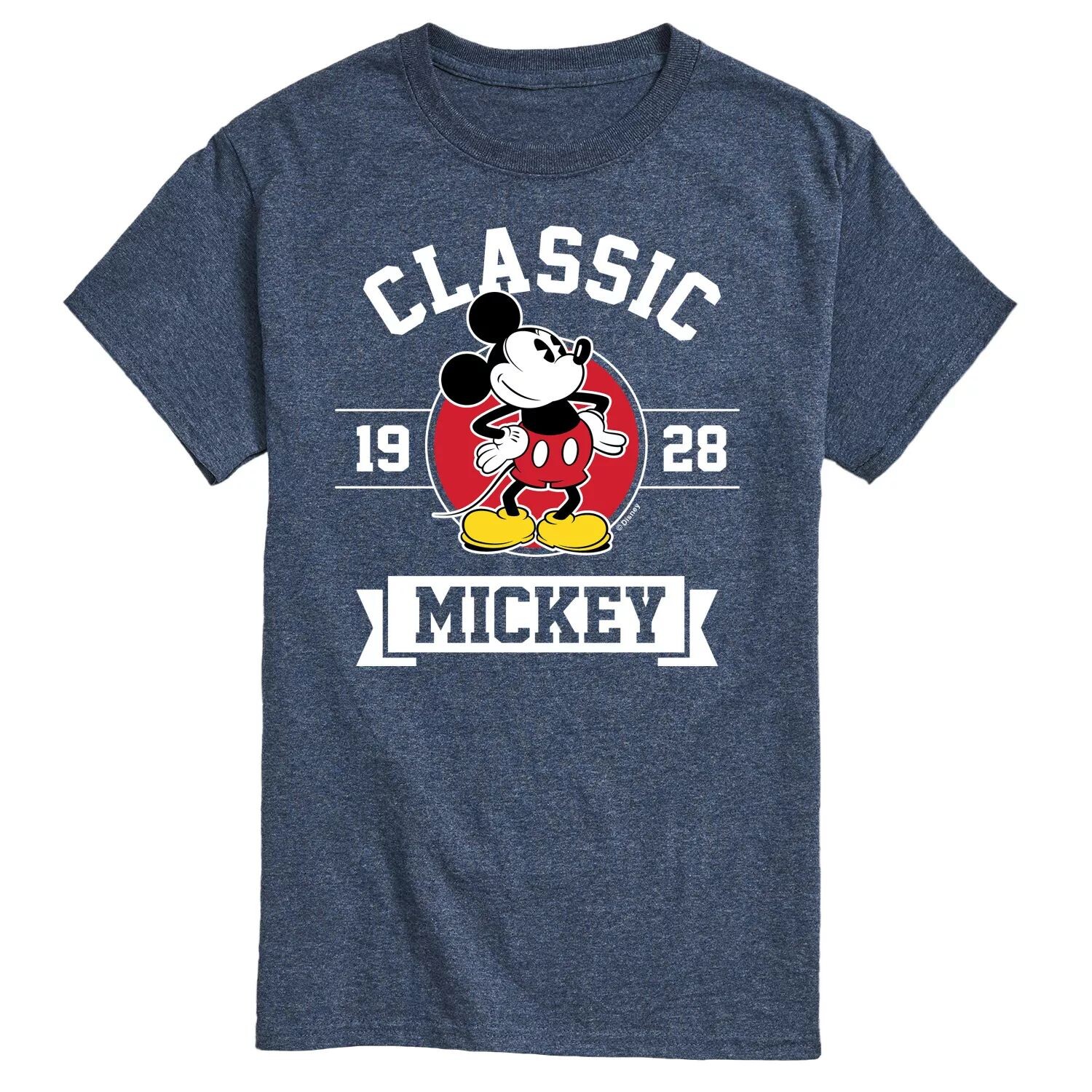 Мужская классическая футболка с рисунком Микки Мауса Disney's 1928 года Licensed Character
Мужская классическая футболка с рисунком Микки Мауса Disney's 1928 года Licensed Character
