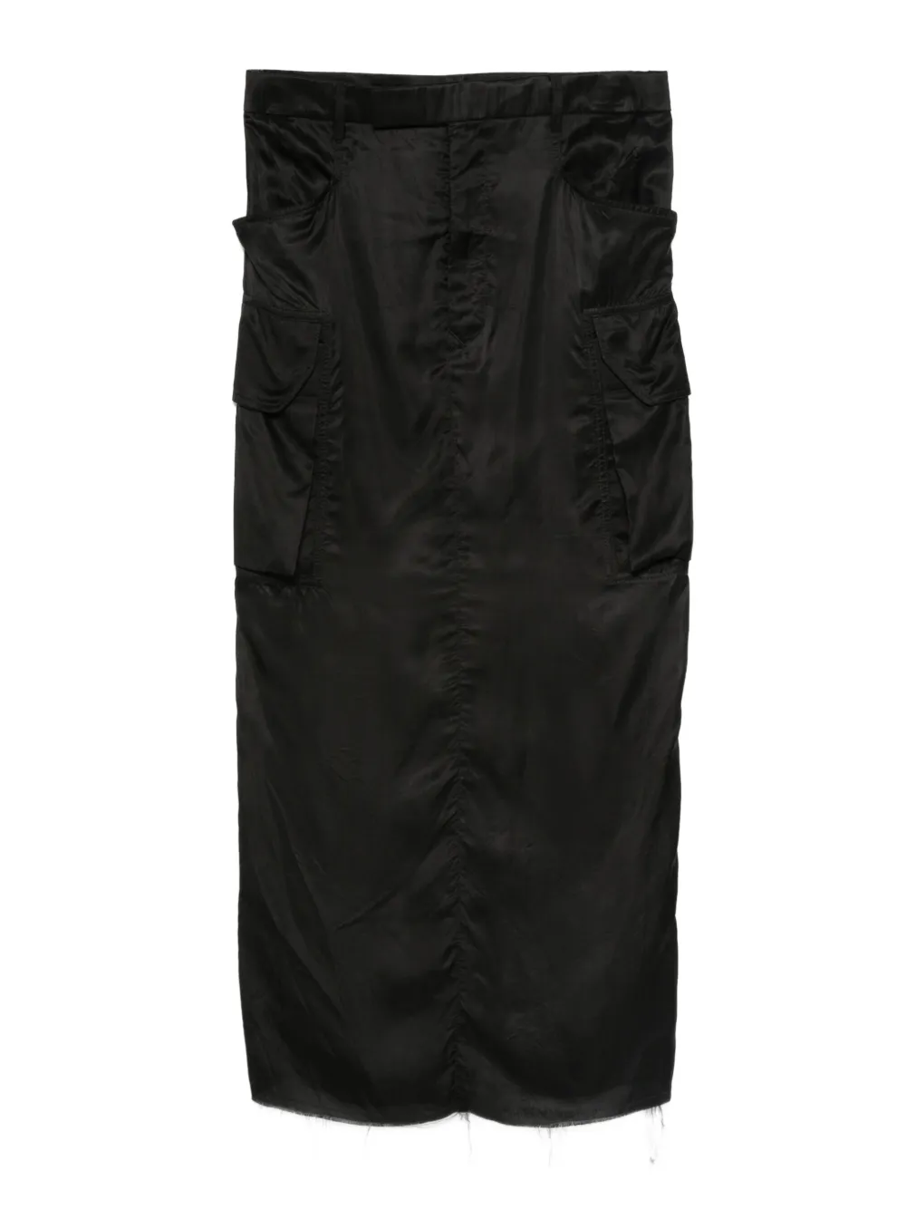 Юбка миди с бахромой Rick Owens, черный
Юбка миди с бахромой Rick Owens, черный