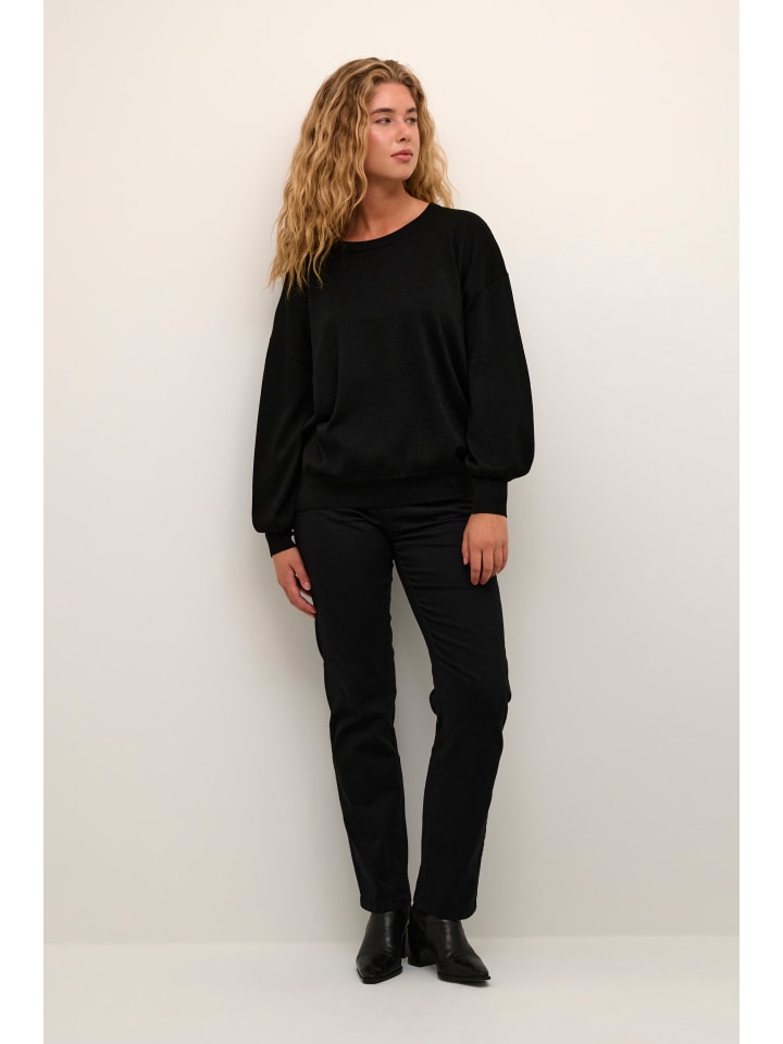 Kaffe Вязаный свитер KAregina свободного кроя, черный, глубокий
Kaffe Вязаный свитер KAregina свободного кроя, черный, глубокий