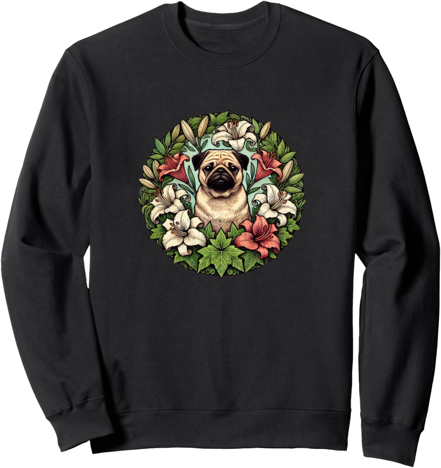 Иллюстрация Лили и мопса, толстовка с изображением мопса Pugs Love Bubb, черный
Иллюстрация Лили и мопса, толстовка с изображением мопса Pugs Love Bubb, черный