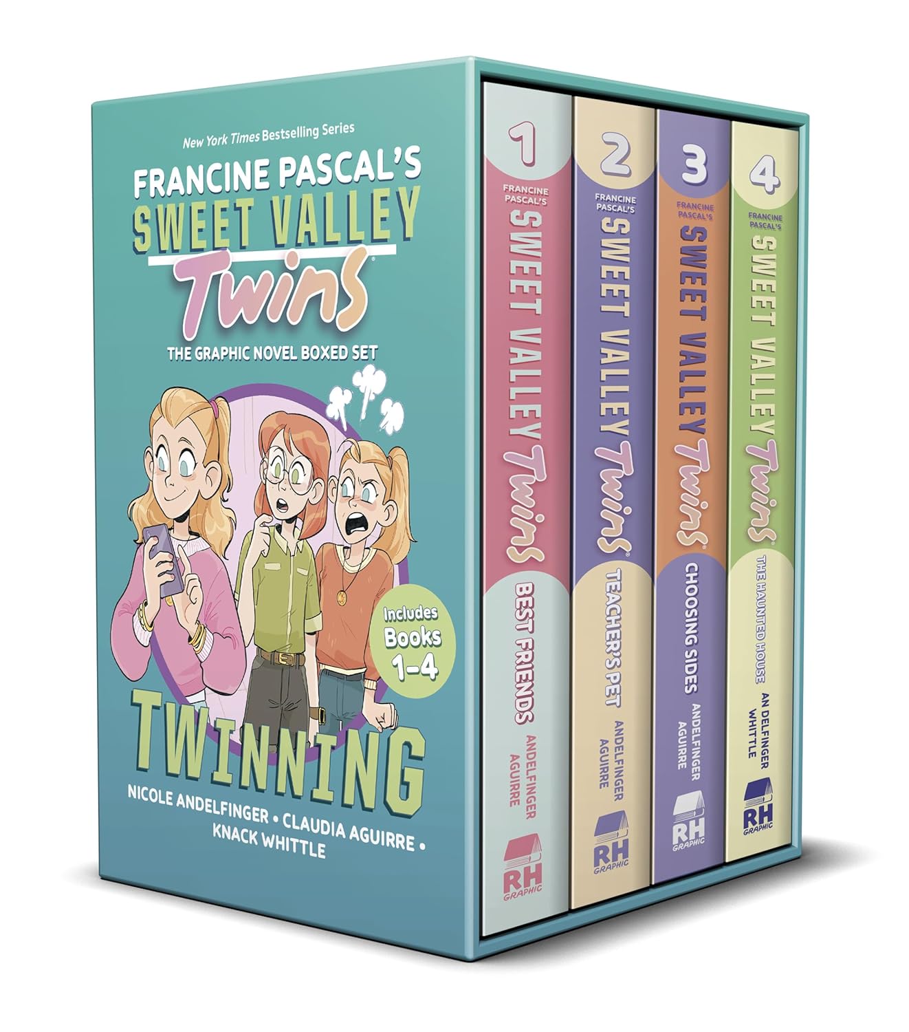 Sweet Valley Twins: Twinning Boxed Set (Books 1-4): Best Friends; Teacher's Pet; Choosing Sides; The Haunted House (A Graphic Novel Boxed Set)
Sweet Valley Twins: Twinning Boxed Set (Books 1-4): Best Friends; Teacher's Pet; Choosing Sides; The Haunted House (A Graphic Novel Boxed Set)