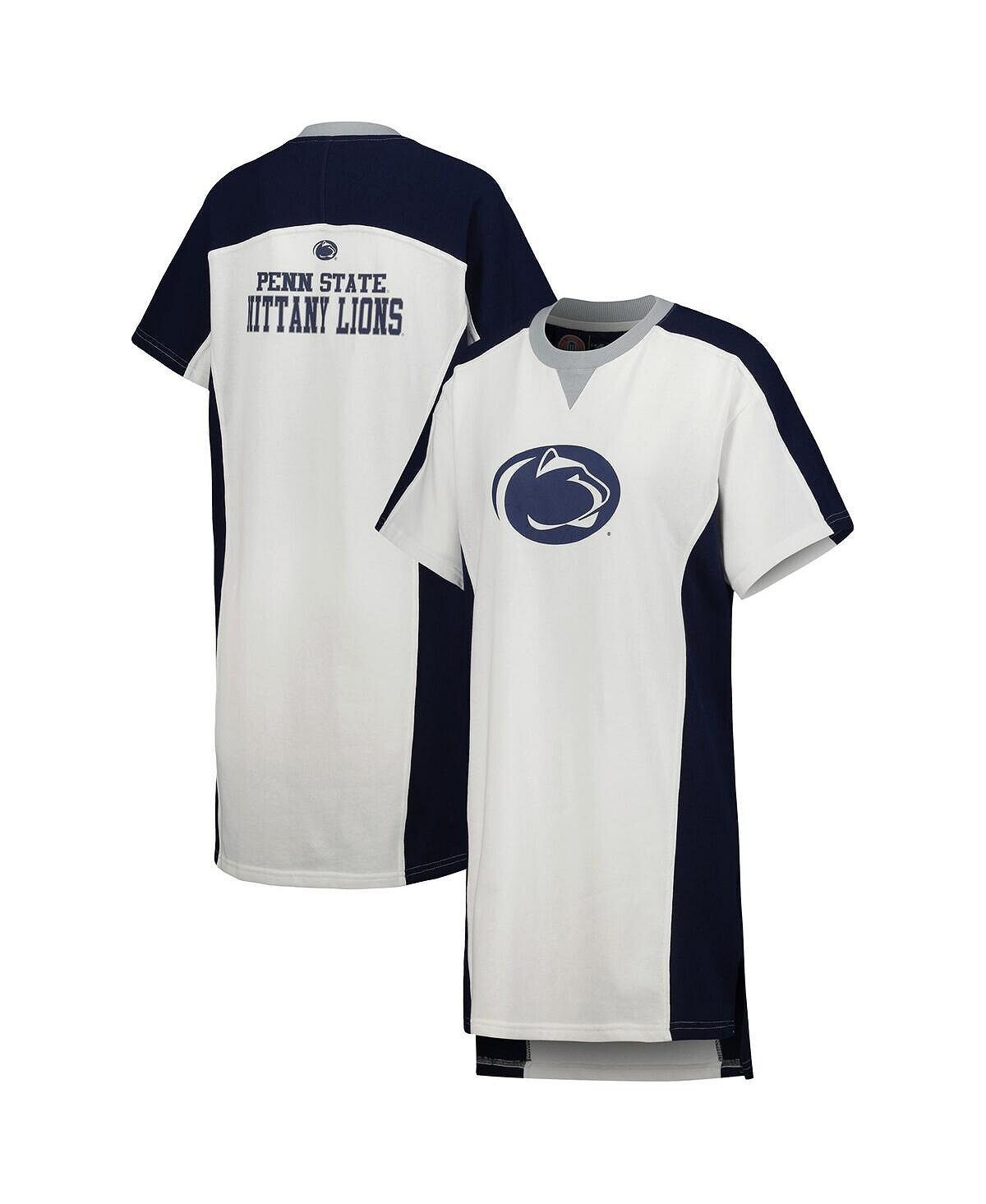 Белое женское платье-футболка Penn State Nittany Lions Home Run G-III 4Her by Carl Banks, белый
Белое женское платье-футболка Penn State Nittany Lions Home Run G-III 4Her by Carl Banks, белый