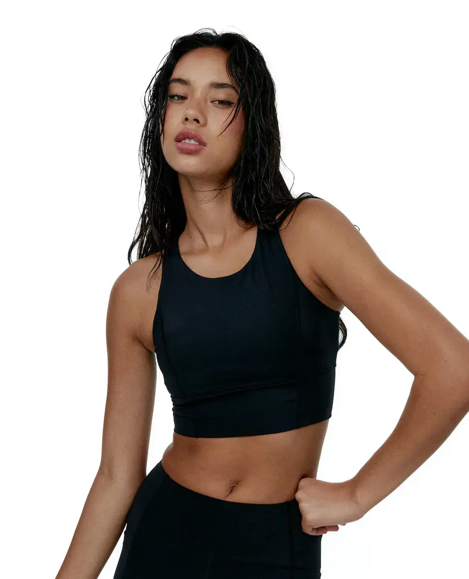 Спортивный бюстгальтер с высокой поддержкой и гоночной спиной Black Limba, чёрный
Спортивный бюстгальтер с высокой поддержкой и гоночной спиной Black Limba, чёрный