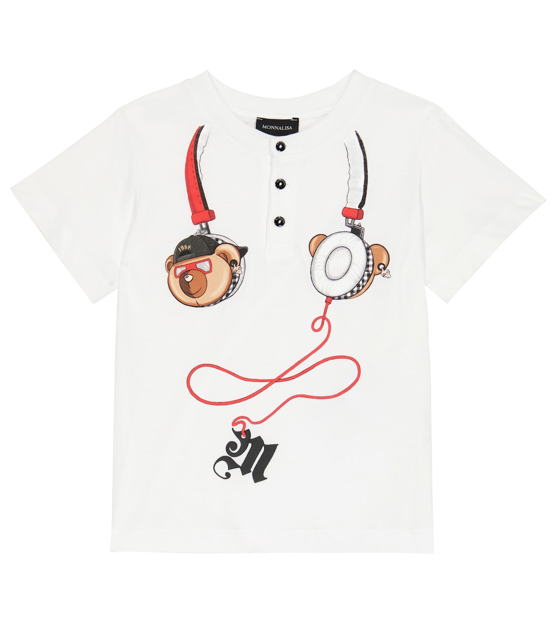 Футболка из хлопкового джерси с принтом Monnalisa, Bianco
Футболка из хлопкового джерси с принтом Monnalisa, Bianco