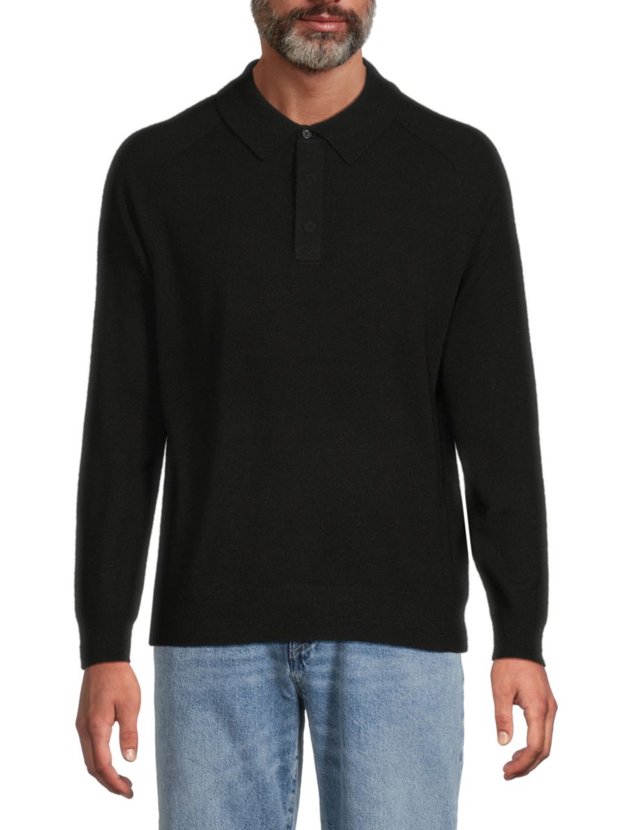 Кашемировый свитер-поло Magaschoni, цвет Black Storm
Кашемировый свитер-поло Magaschoni, цвет Black Storm