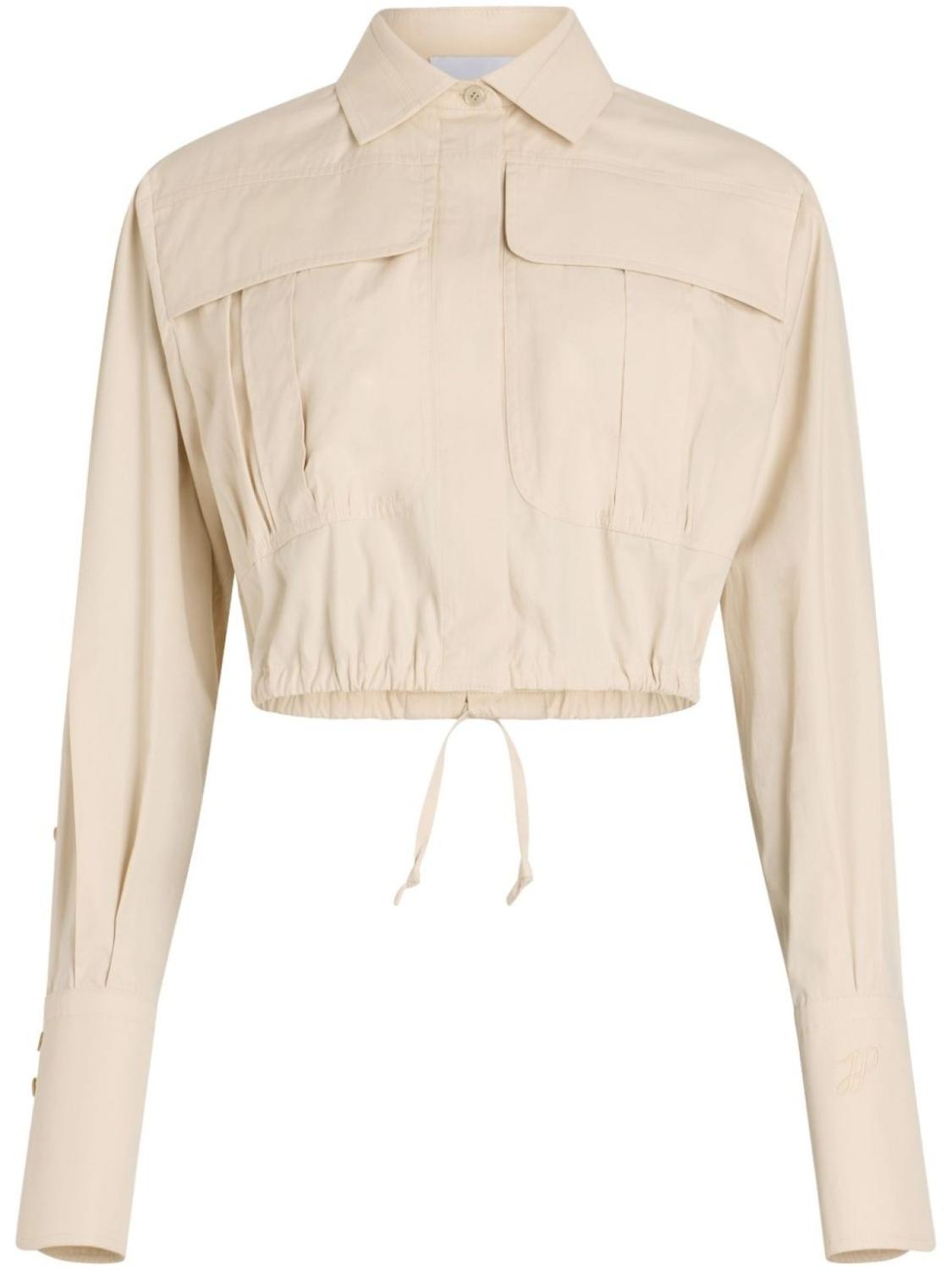 Patou укороченная рубашка, нейтральный цвет
Patou укороченная рубашка, нейтральный цвет