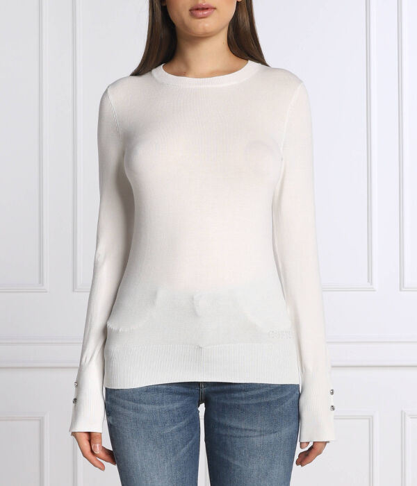 Свитер Элинор Regular fit Guess Jeans, белый
Свитер Элинор Regular fit Guess Jeans, белый