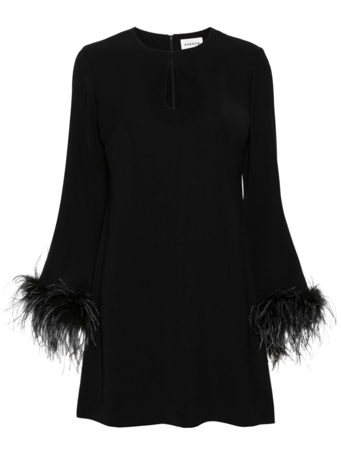P.A.R.O.S.H. мини-платье с вырезом и перьями, черный
P.A.R.O.S.H. мини-платье с вырезом и перьями, черный