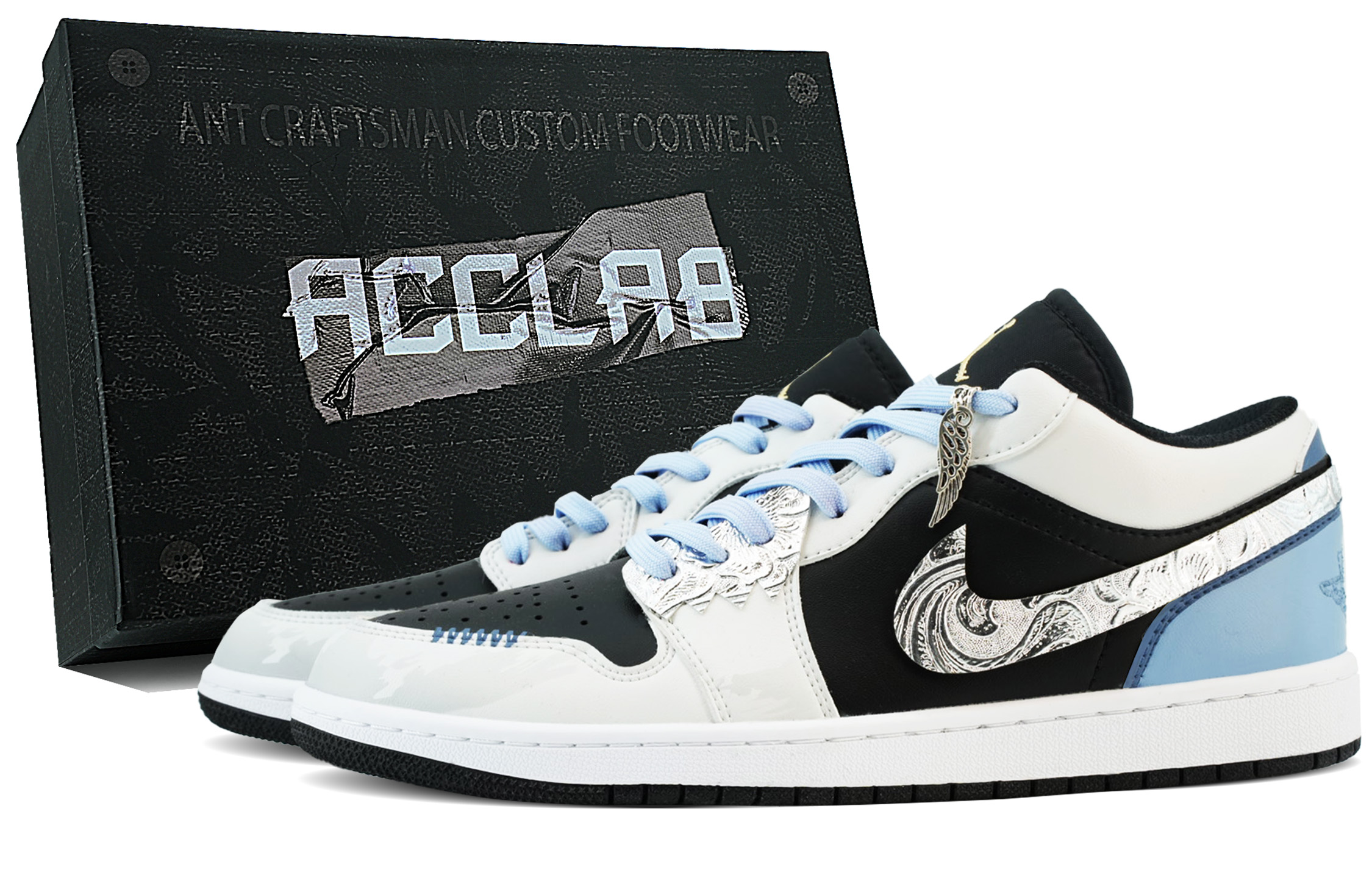 Jordan Кроссовки Air 1 с противоскользящим износостойким низким верхом для скейтборда, мужские, сине-белые
Jordan Кроссовки Air 1 с противоскользящим износостойким низким верхом для скейтборда, мужские, сине-белые