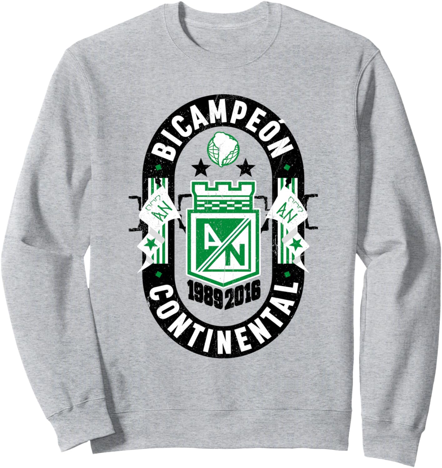 Толстовка из ограниченной коллекции Atletico Nacional de Medellin Bicampeon National Atletico, серый
Толстовка из ограниченной коллекции Atletico Nacional de Medellin Bicampeon National Atletico, серый