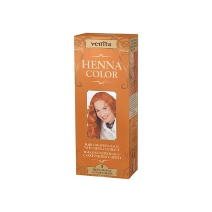 Краска для волос Henna Color 3 Оранжевый 75мл, Venita
Краска для волос Henna Color 3 Оранжевый 75мл, Venita