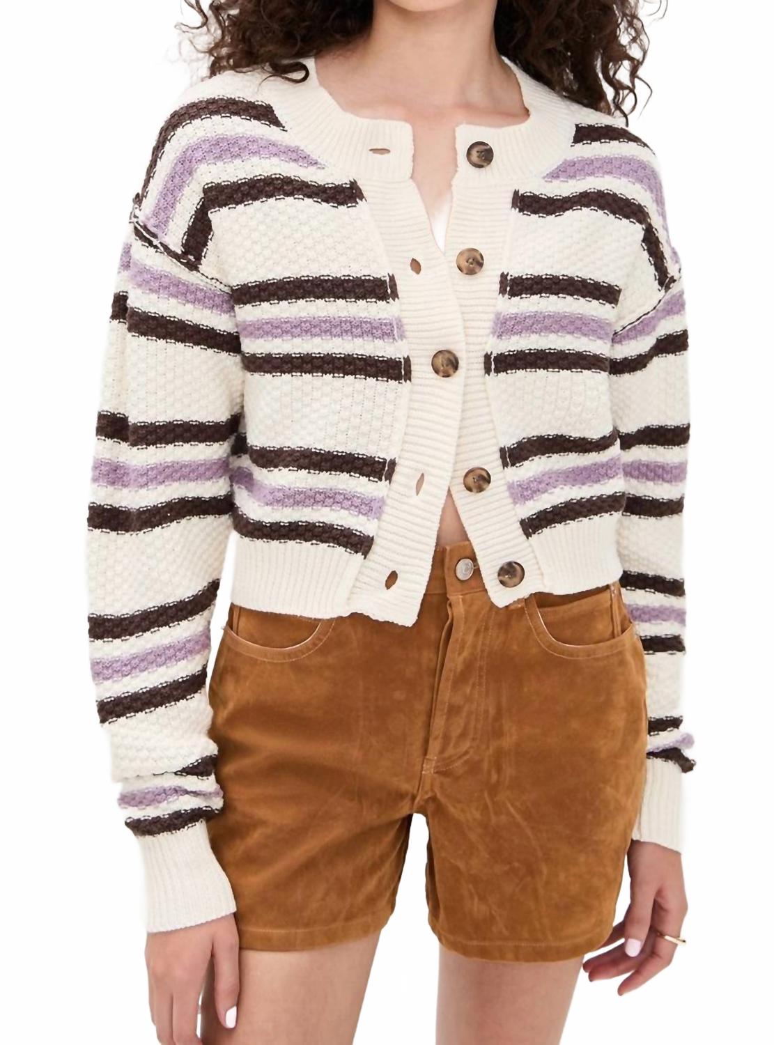 Free People Кардиган Lila Stripe в цвете слоновой кости
Free People Кардиган Lila Stripe в цвете слоновой кости