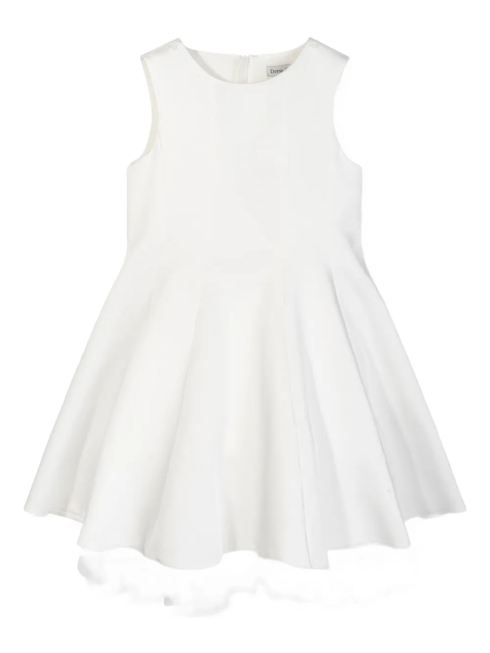 Платье-кейп из тюля с цветочным декором Dress & Fleur, белый 
Платье-кейп из тюля с цветочным декором Dress & Fleur, белый