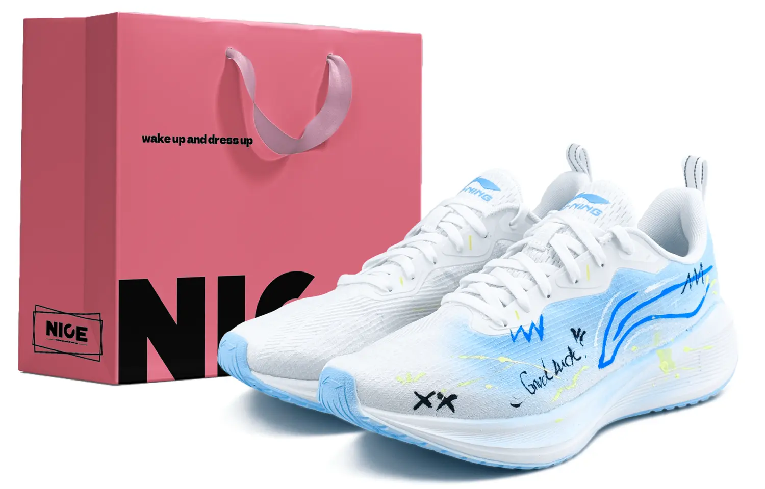 LINING Кроссовки для бега Wuyue Shock Absorbers с противоскользящим покрытием, износостойкие, низкие, мужские, сине-белые 
LINING Кроссовки для бега Wuyue Shock Absorbers с противоскользящим покрытием, износостойкие, низкие, мужские, сине-белые