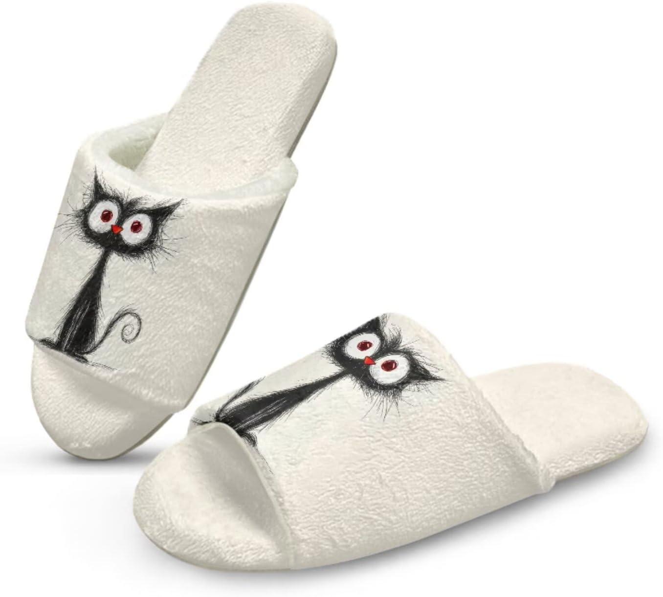 Домашние тапочки Forchrinse для женщин и мужчин с открытым носком, гостевые тапочки, можно стирать, многоразовые, для спа и отеля, Cat
Домашние тапочки Forchrinse для женщин и мужчин с открытым носком, гостевые тапочки, можно стирать, многоразовые, для спа и отеля, Cat