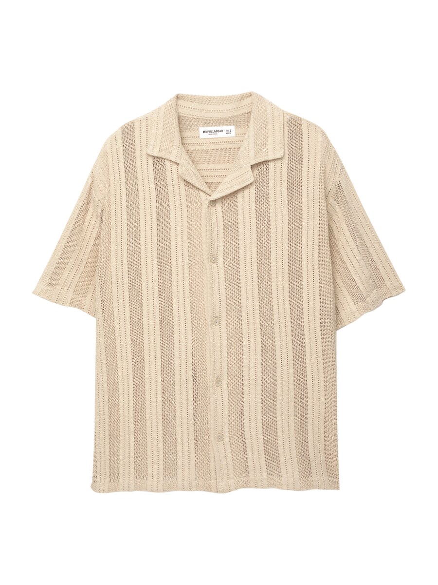 Рубашка на пуговицах Comfort fit Pull&Bear, песочный
Рубашка на пуговицах Comfort fit Pull&Bear, песочный