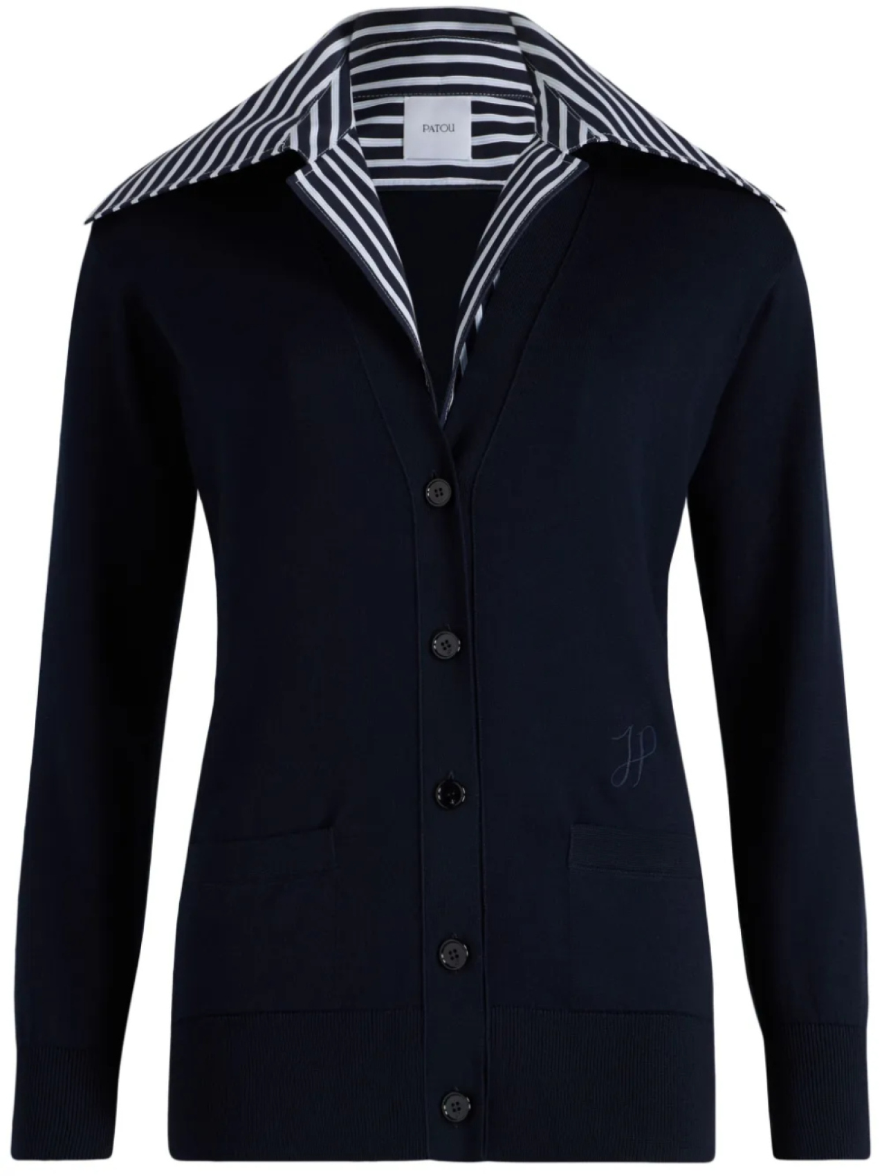 Хлопковый кардиган Patou Trompe l'Oeil, синий
Хлопковый кардиган Patou Trompe l'Oeil, синий