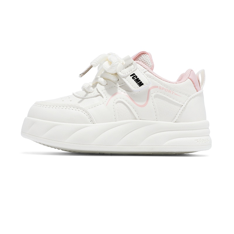 Дышащие детские кроссовки для скейтбординга FCMM, белый/розовый 
Дышащие детские кроссовки для скейтбординга FCMM, белый/розовый