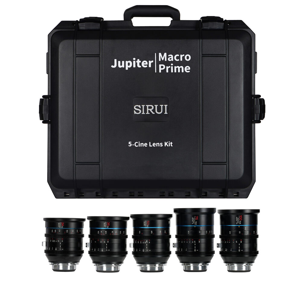 Sirui Jupiter Full-Frame Macro Cine 5-Lens Kit (ARRI PL)
Sirui Jupiter Full-Frame Macro Cine 5-Lens Kit (ARRI PL)