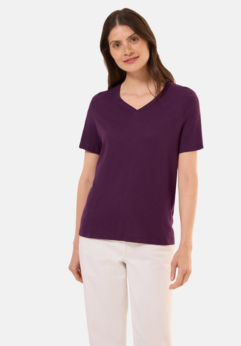 Базовая футболка V-NECK Cecil, цвет Berry
Базовая футболка V-NECK Cecil, цвет Berry
