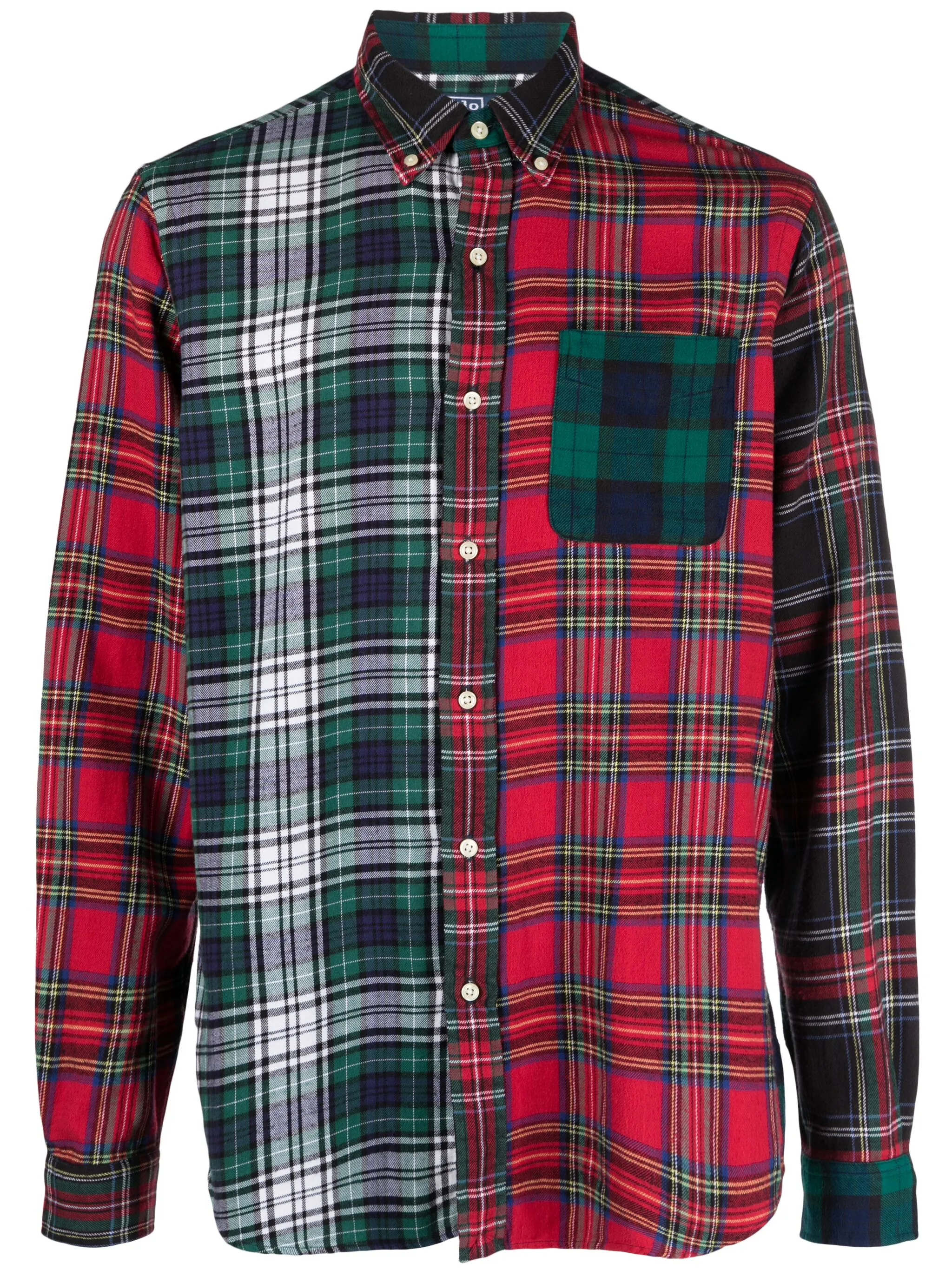 Клетчатая рубашка в технике пэчворк Polo Ralph Lauren, красный
Клетчатая рубашка в технике пэчворк Polo Ralph Lauren, красный