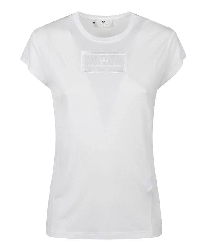 Повседневная хлопковая футболка Elisabetta Franchi, белый
Повседневная хлопковая футболка Elisabetta Franchi, белый