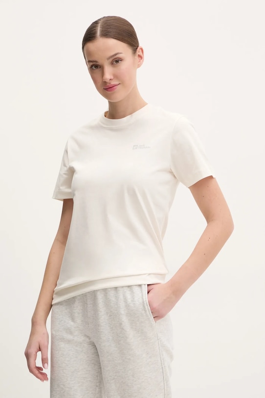 Хлопковая футболка Jack Wolfskin, бежевый
Хлопковая футболка Jack Wolfskin, бежевый