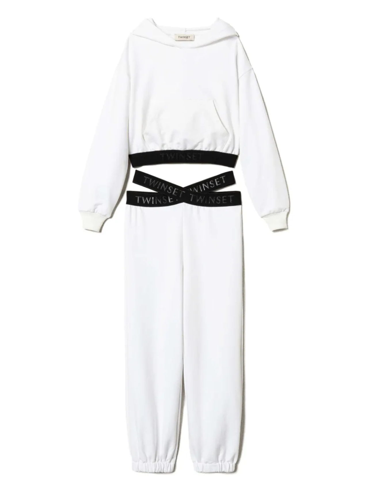 TWINSET Kids спортивный костюм с логотипом, белый
TWINSET Kids спортивный костюм с логотипом, белый