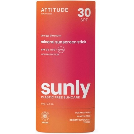 ATTITUDE Минеральный солнцезащитный стик с оксидом цинка SPF 30, проверен EWG, не содержит пластика, широкий спектр защиты от UVA/UVB, дерматологически протестирован, веганский апельсиновый цвет, 60 г
ATTITUDE Минеральный солнцезащитный стик с оксидом цинка SPF 30, проверен EWG, не содержит пластика, широкий спектр защиты от UVA/UVB, дерматологически протестирован, веганский апельсиновый цвет, 60 г