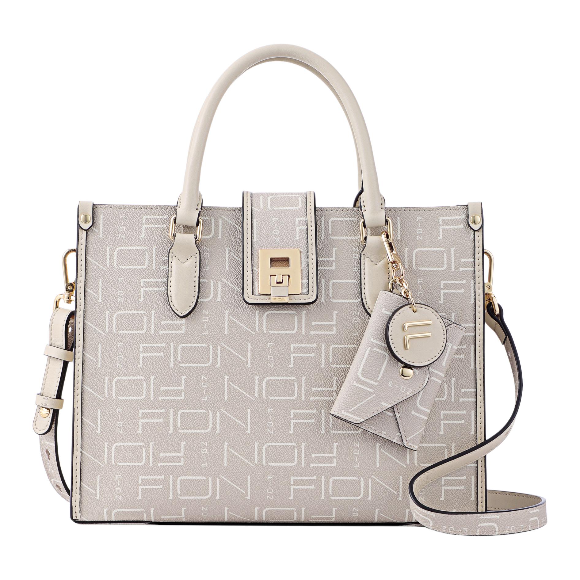 FION Мягкая женская сумка через плечо, Gray Beige White
FION Мягкая женская сумка через плечо, Gray Beige White