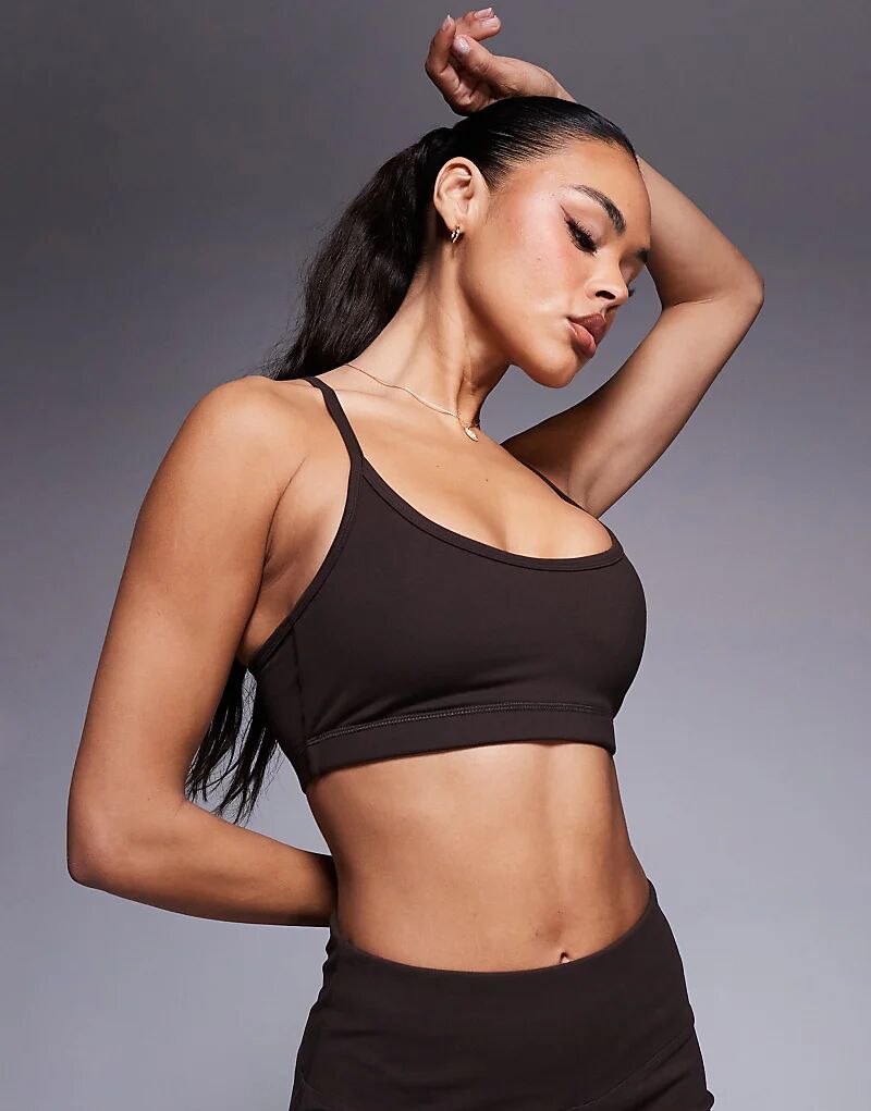 4505 Icon Мягкий на ощупь спортивный бюстгальтер с легкой поддержкой и регулируемыми бретелями шоколадного цвета
4505 Icon Мягкий на ощупь спортивный бюстгальтер с легкой поддержкой и регулируемыми бретелями шоколадного цвета