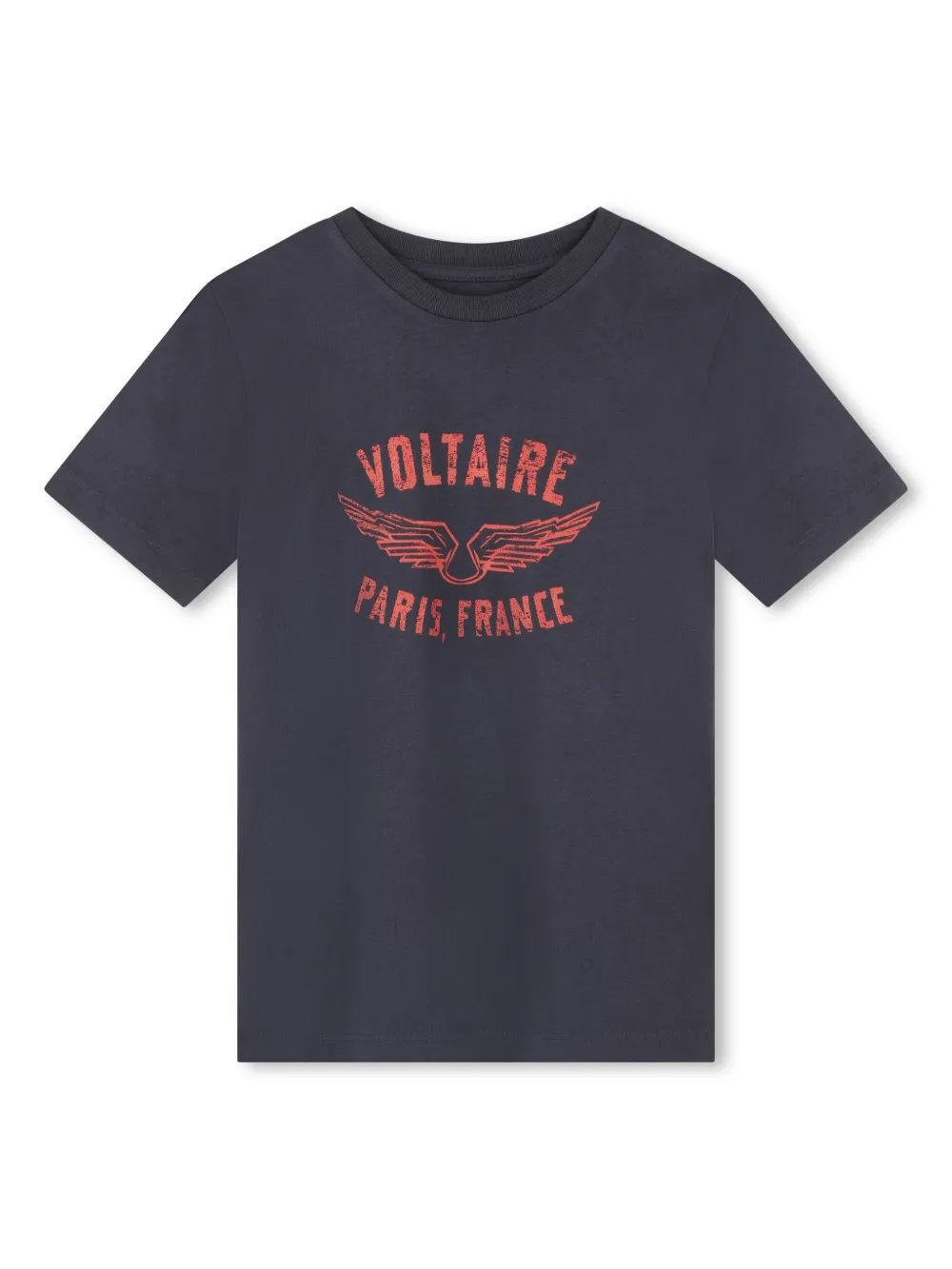 Футболка с логотипом Zadig & Voltaire Kids, синий 
Футболка с логотипом Zadig & Voltaire Kids, синий