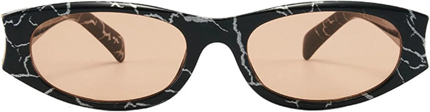 Модные овальные солнцезащитные очки для женщин от Helena, миниатюрные, в стиле 90-х, узкие, с защитой от УФ-излучения UV400, винтажные солнцезащитные очки, C3
Модные овальные солнцезащитные очки для женщин от Helena, миниатюрные, в стиле 90-х, узкие, с защитой от УФ-излучения UV400, винтажные солнцезащитные очки, C3