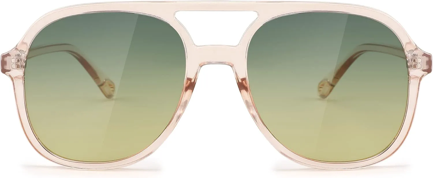 Солнцезащитные очки FEISEDY Retro Aviator для женщин и мужчин, классические квадратные, модные, с защитой UV400, модель B2394, 005 Transparent Pink - Blue Tea
Солнцезащитные очки FEISEDY Retro Aviator для женщин и мужчин, классические квадратные, модные, с защитой UV400, модель B2394, 005 Transparent Pink - Blue Tea