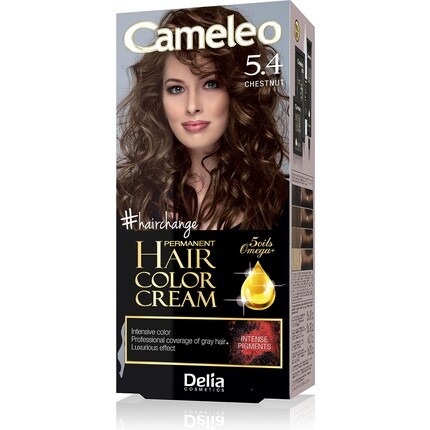 Перманентная краска для волос Cameleo, крем-каштан, интенсивный цвет и защита, 5 масел + кислоты омега-плюс, профессиональная роскошная краска для волос, полный набор 5.4, Delia Cosmetics
Перманентная краска для волос Cameleo, крем-каштан, интенсивный цвет и защита, 5 масел + кислоты омега-плюс, профессиональная роскошная краска для волос, полный набор 5.4, Delia Cosmetics
