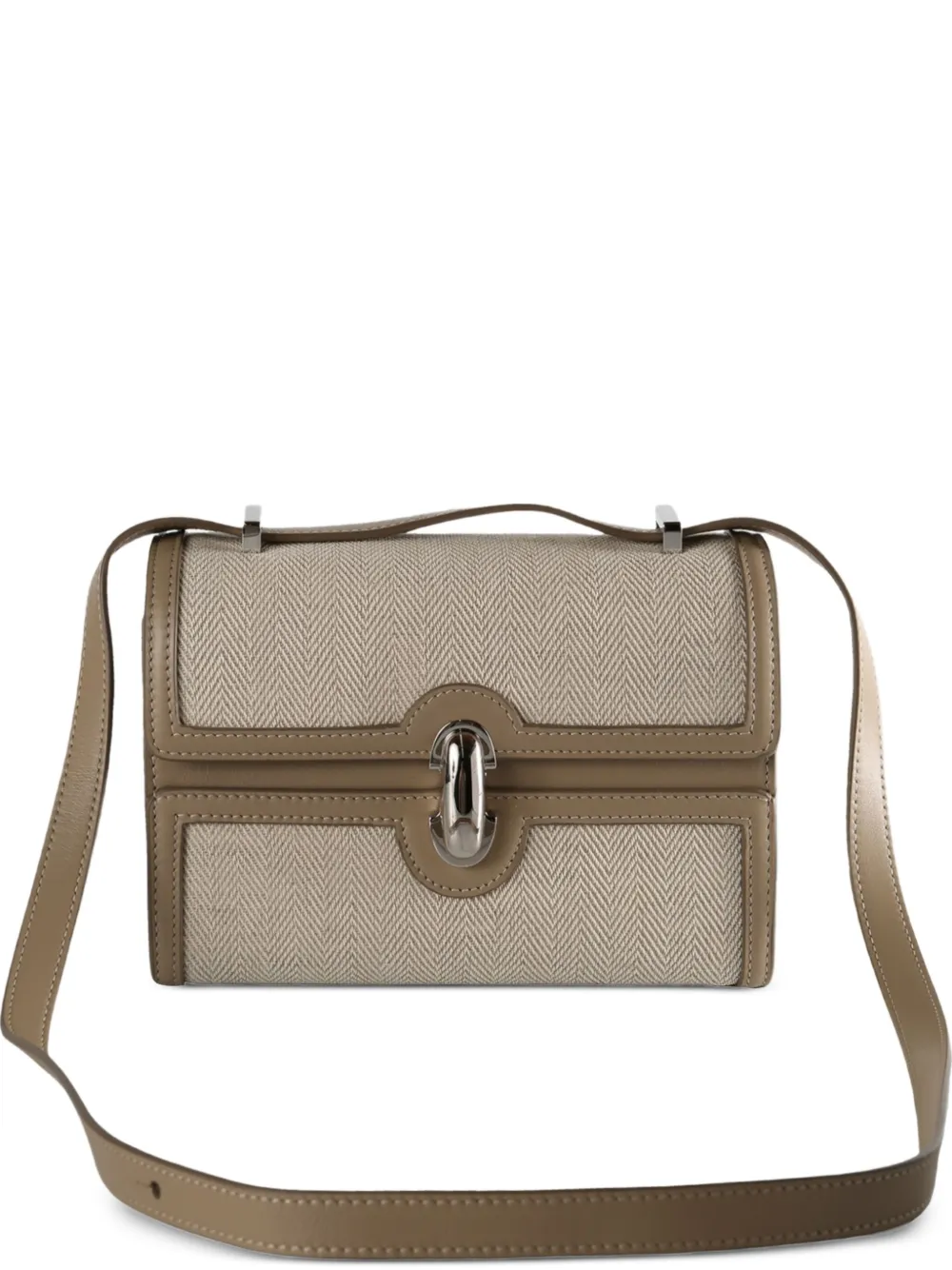 Сумка через плечо с клапаном и узором «елочка» Savette, нейтральный
Сумка через плечо с клапаном и узором «елочка» Savette, нейтральный