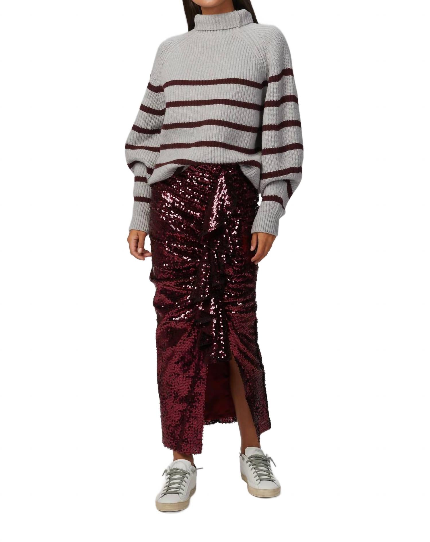 Юбка-миди Moore в бордовом цвете IN THE MOOD FOR LOVE 
Юбка-миди Moore в бордовом цвете IN THE MOOD FOR LOVE