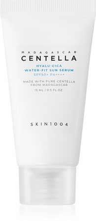 Увлажняющая защитная сыворотка SKIN1004 Madagascar Centella Hyalu-Cica Water-Fit Sun Serum, SPF 50+ 15 ml
Увлажняющая защитная сыворотка SKIN1004 Madagascar Centella Hyalu-Cica Water-Fit Sun Serum, SPF 50+ 15 ml