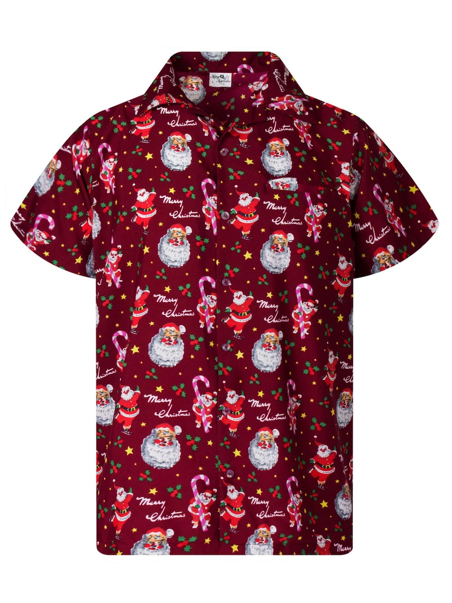 Рубашка на пуговицах классического кроя King Kameha Christmas Candycane, красный
Рубашка на пуговицах классического кроя King Kameha Christmas Candycane, красный