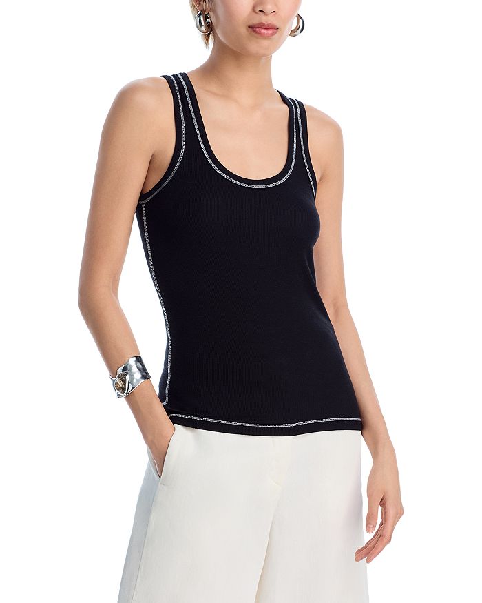 Ребристый мужской топ ATM, черный
Ребристый мужской топ ATM, черный