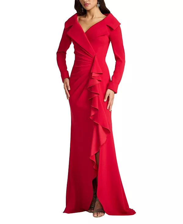 Платье с воротником в стиле портрета Нома Tadashi Shoji, красный
Платье с воротником в стиле портрета Нома Tadashi Shoji, красный