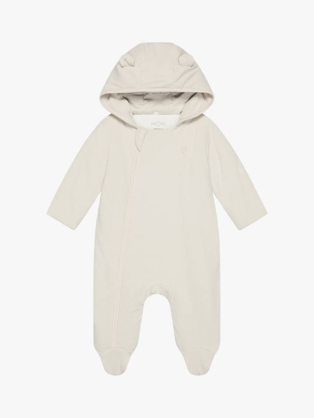 Детский комбинезон из хлопковой смеси с рубчиком MORI, Ecru
Детский комбинезон из хлопковой смеси с рубчиком MORI, Ecru