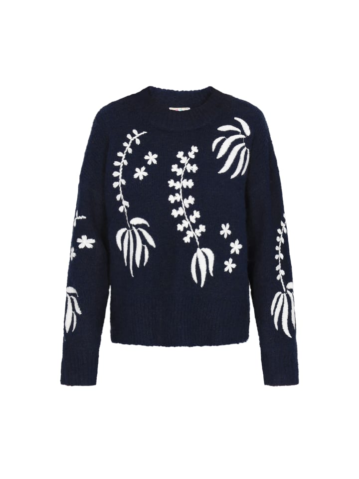 Женский свитер темно-синего цвета IZIA
Женский свитер темно-синего цвета IZIA