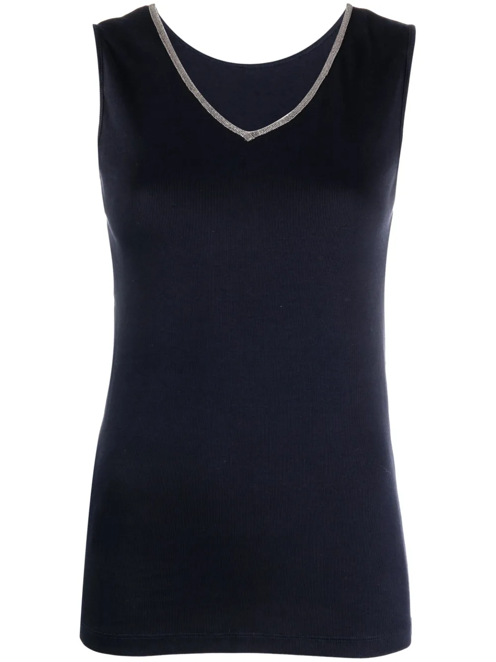 Декорированный топ с V-образным вырезом Fabiana Filippi, синий
Декорированный топ с V-образным вырезом Fabiana Filippi, синий