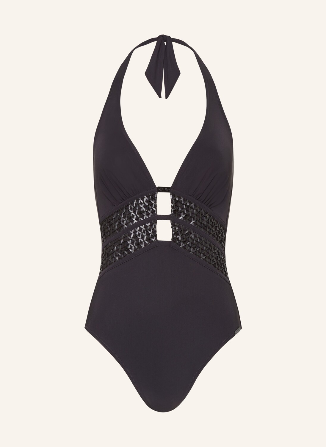 Легендарный купальник с воротником халтерн с защитой от ультрафиолета Maryan Mehlhorn, черный
Легендарный купальник с воротником халтерн с защитой от ультрафиолета Maryan Mehlhorn, черный