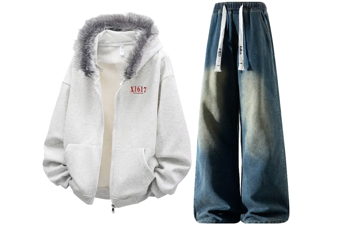 Повседневный худи Unisex Casual Sportswear X1617, белый top fleece-lined+синий pants
Повседневный худи Unisex Casual Sportswear X1617, белый top fleece-lined+синий pants