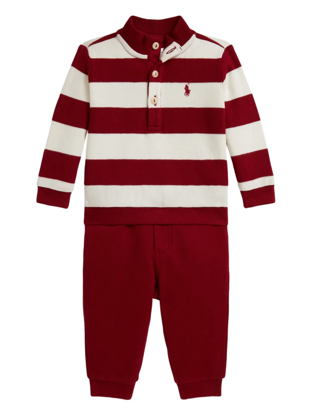 Комплект из топа в полоску и брюк POLO RALPH LAUREN KIDS, красный
Комплект из топа в полоску и брюк POLO RALPH LAUREN KIDS, красный