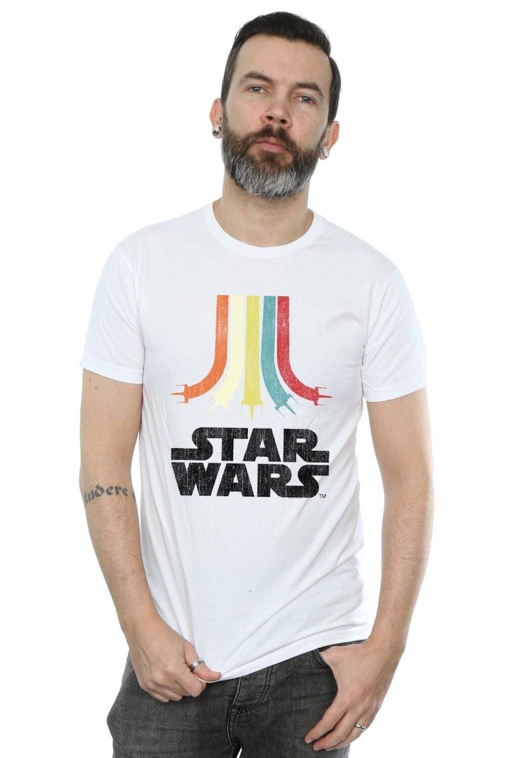 Радужная хлопковая футболка Star Wars, белый
Радужная хлопковая футболка Star Wars, белый